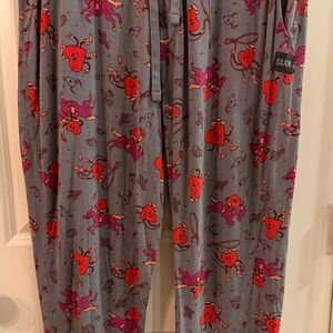 Saxx Men's Modal Snooze Lounge Sleep Pants L Rodeo Western Heart On A Horse